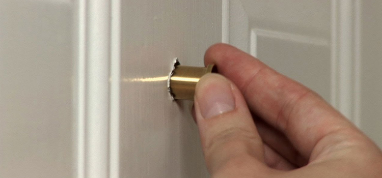 peephole door repair in Banning